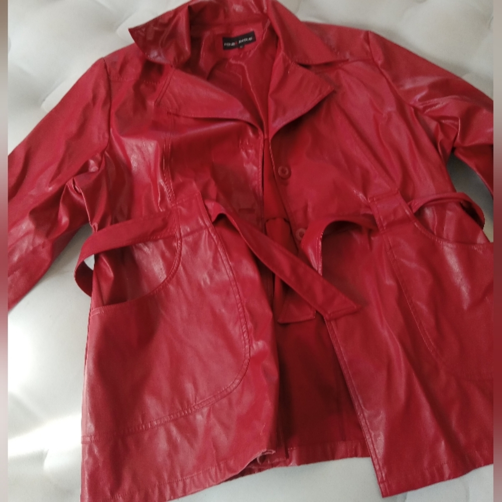 Renee Raquel faux leather jacket